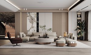 Modern living room 3D model