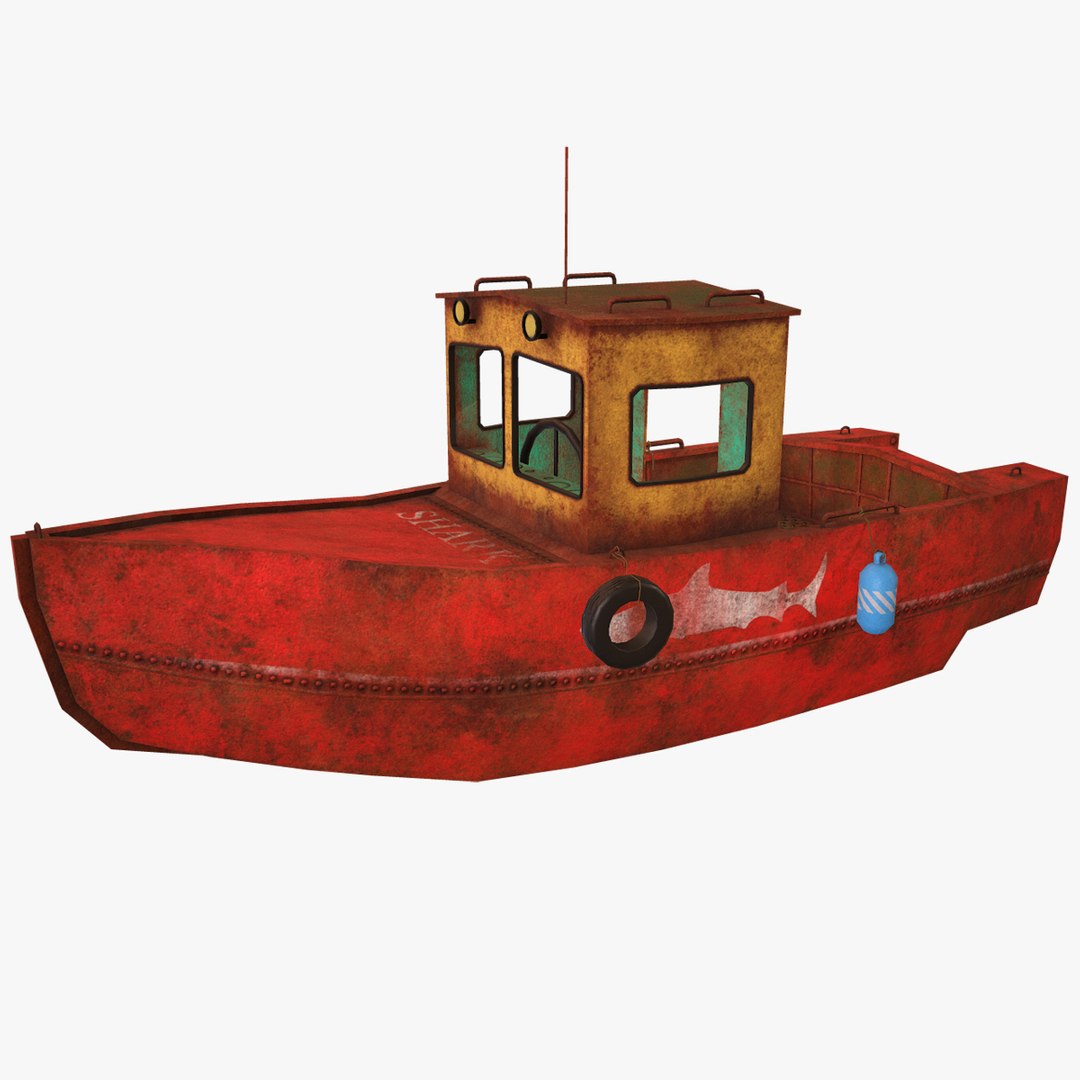 Old Fishing Boat 3D Model - TurboSquid 1861757