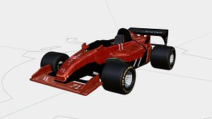 3D f1 simplified rigged model