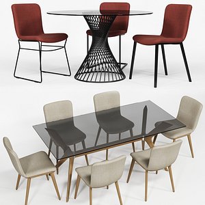 Calligaris ANNIE chair VORTEX TOKYO table