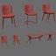 Calligaris ANNIE chair VORTEX TOKYO table