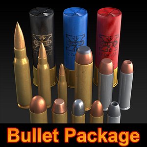 Bullet 3D Model Package