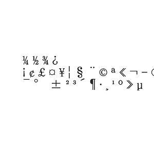 3D symbols2 ms pmincho font