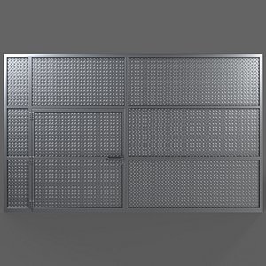 3D PBR Door Prison Cell 4 model