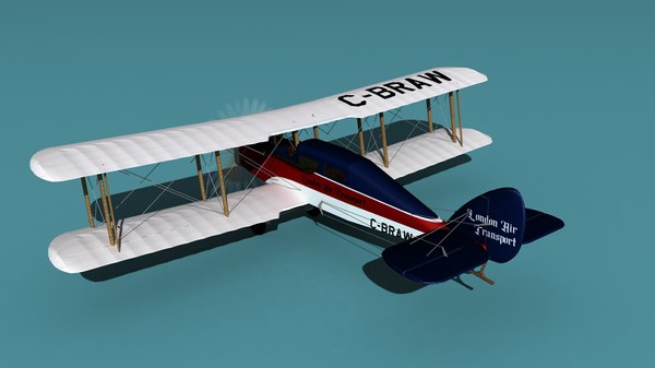 3D Airco DH-4 London Air Transport model - TurboSquid 1752351