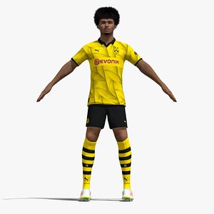 T-Pose Rigged Karim Adeyemi Borussia Dortmund