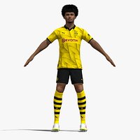 T-Pose Rigged Karim Adeyemi Borussia Dortmund