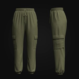Womens Corduroy Pant 3D model