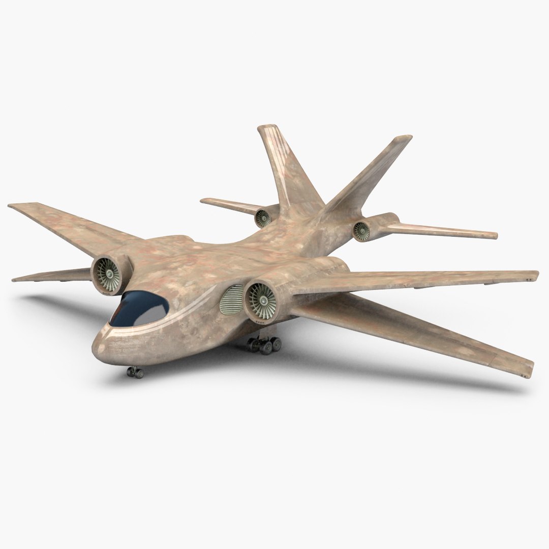Sci-fi Transport Aircraft 3D TurboSquid 1159859