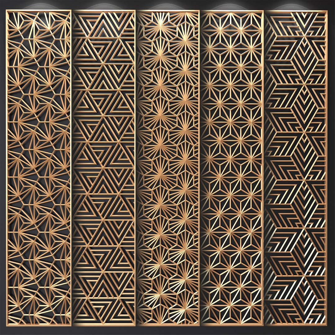Decorative Partitions Patterns 3D Model - TurboSquid 1351923