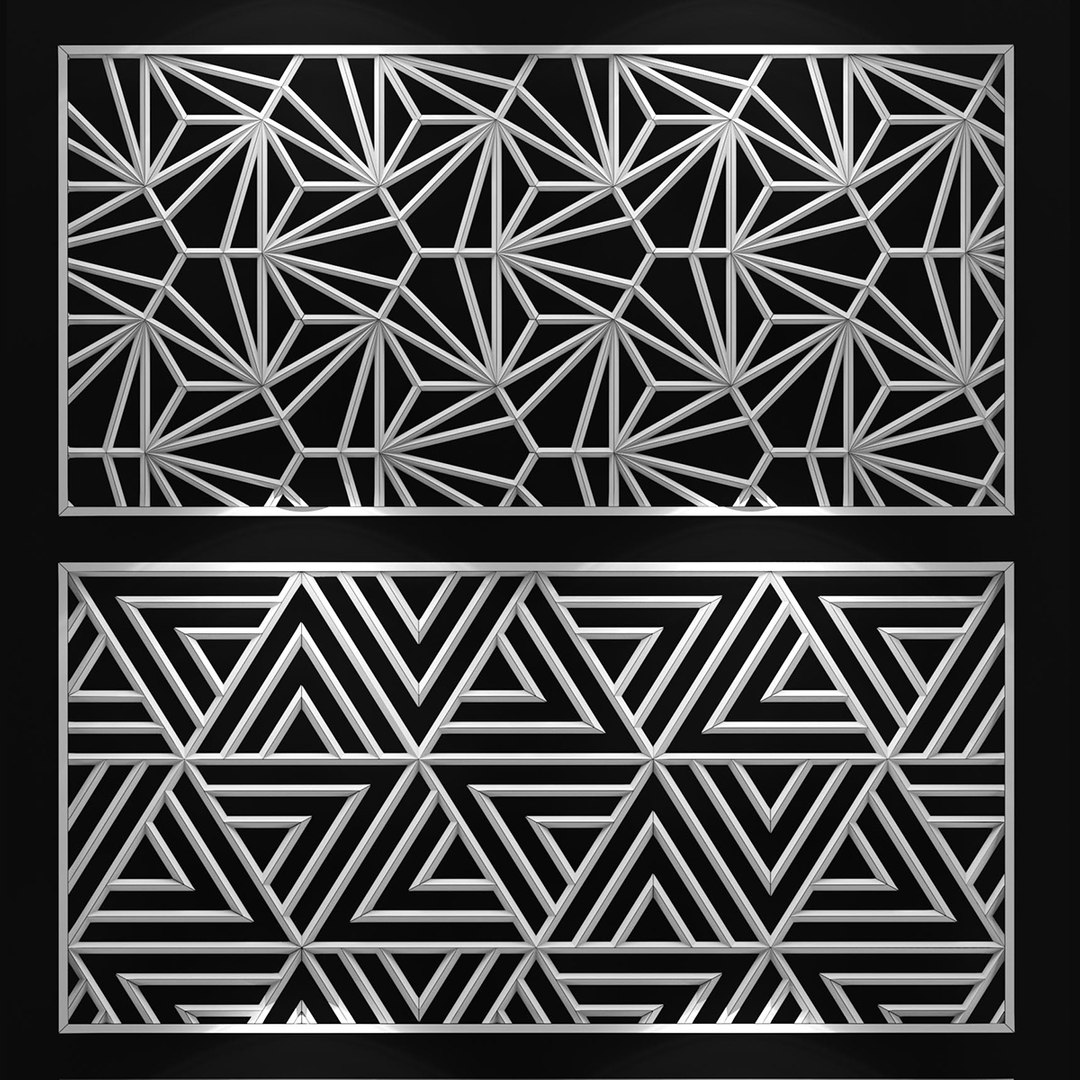 Decorative Partitions Patterns 3D Model - TurboSquid 1351923