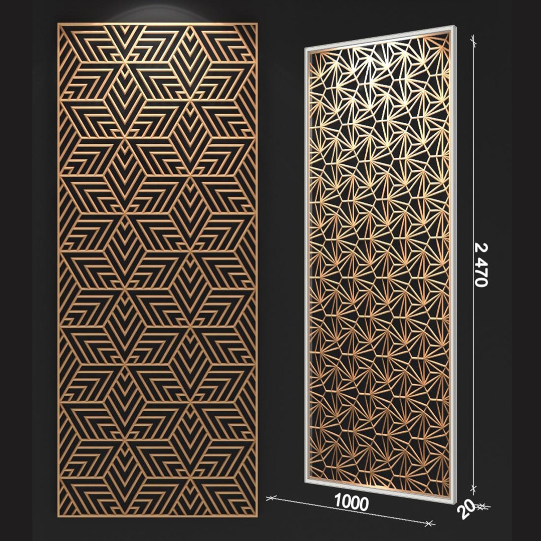 Decorative Partitions Patterns 3D Model - TurboSquid 1351923