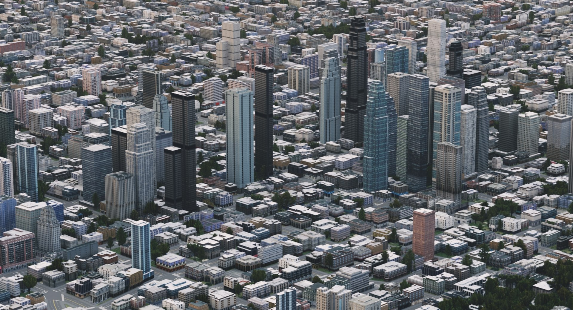 3D Cityscape Scene Highrise Model - TurboSquid 1204792