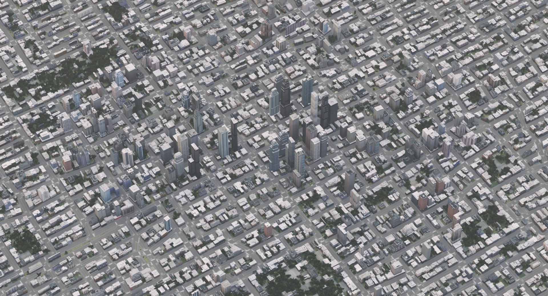 3D Cityscape Scene Highrise Model - TurboSquid 1204792