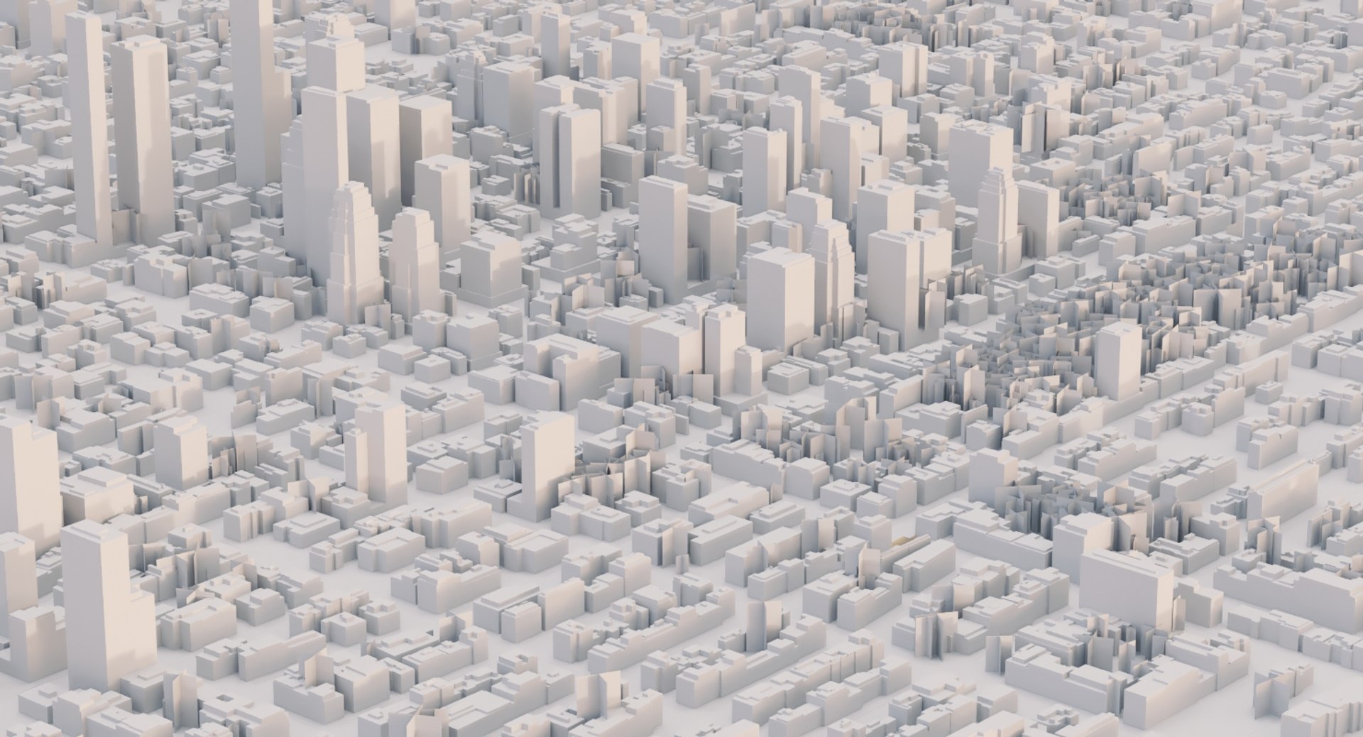 3D Cityscape Scene Highrise Model - TurboSquid 1204792