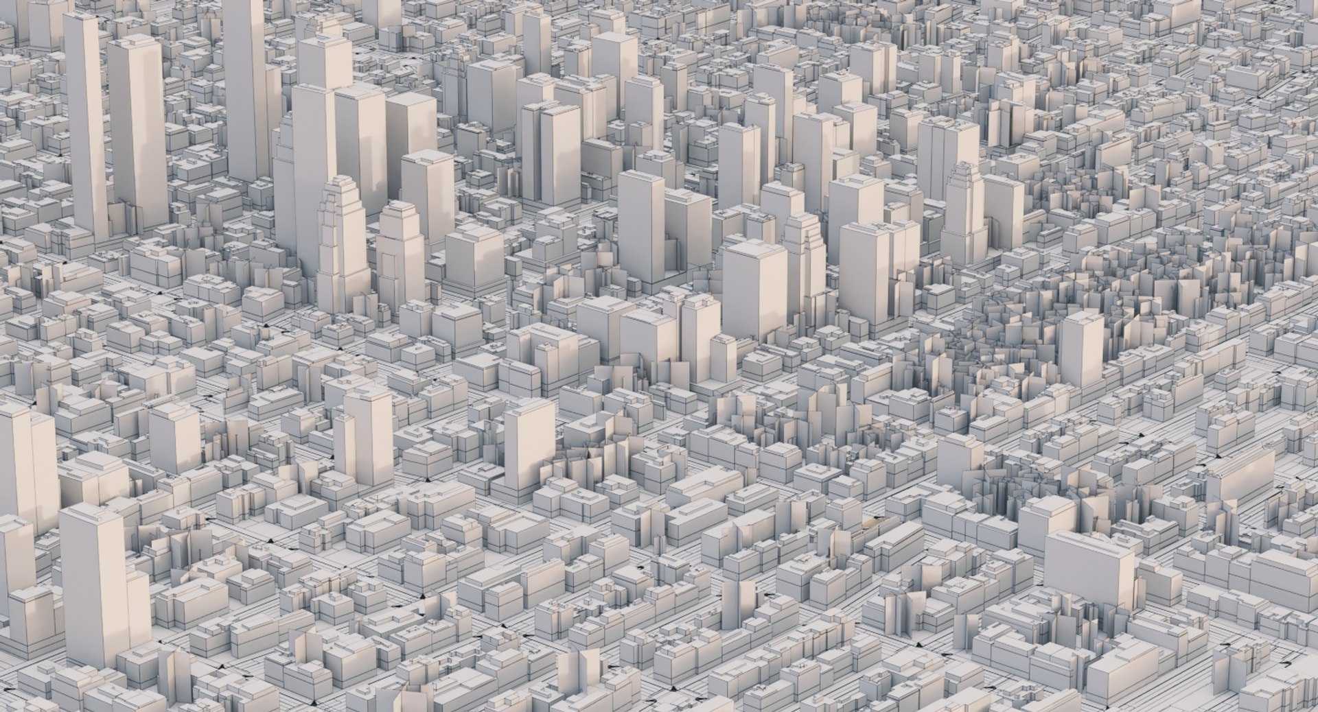 3D Cityscape Scene Highrise Model - TurboSquid 1204792
