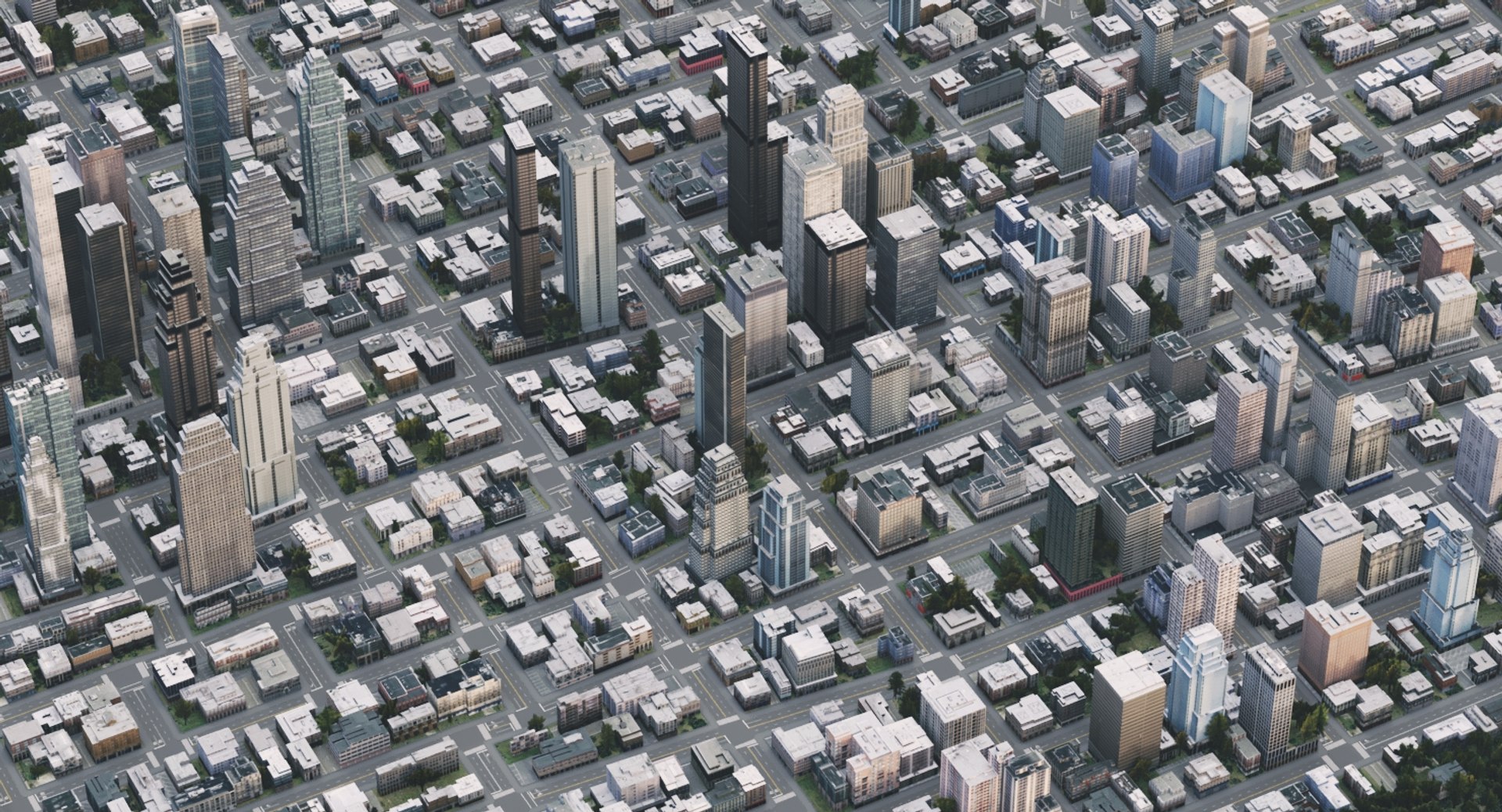 3D Cityscape Scene Highrise Model - TurboSquid 1204792