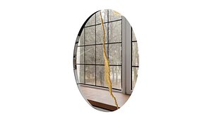 Boca do lobo lumiere round mirror