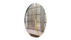 Boca do lobo lumiere round mirror