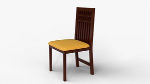 Wooden Furniture Chair - Photorealistic 3D Model for Interior Design1