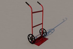 dual cylinder cart dolly 3d 3ds