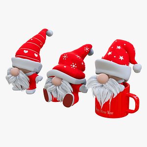 Christmas Gnome Decoration Set M1