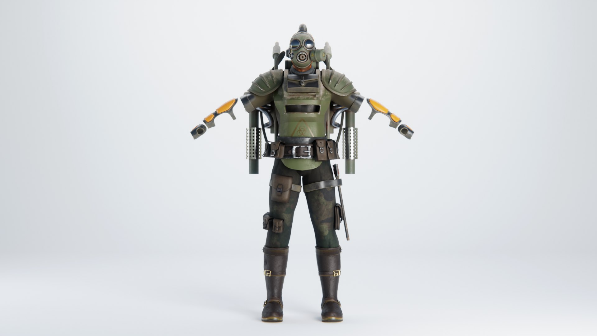 3D FALLOUT SUIT - TurboSquid 2217979