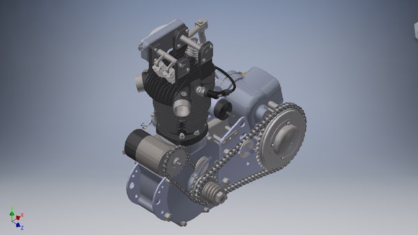 modelo 3d Conjunto de motor de motocicleta - TurboSquid 2132410