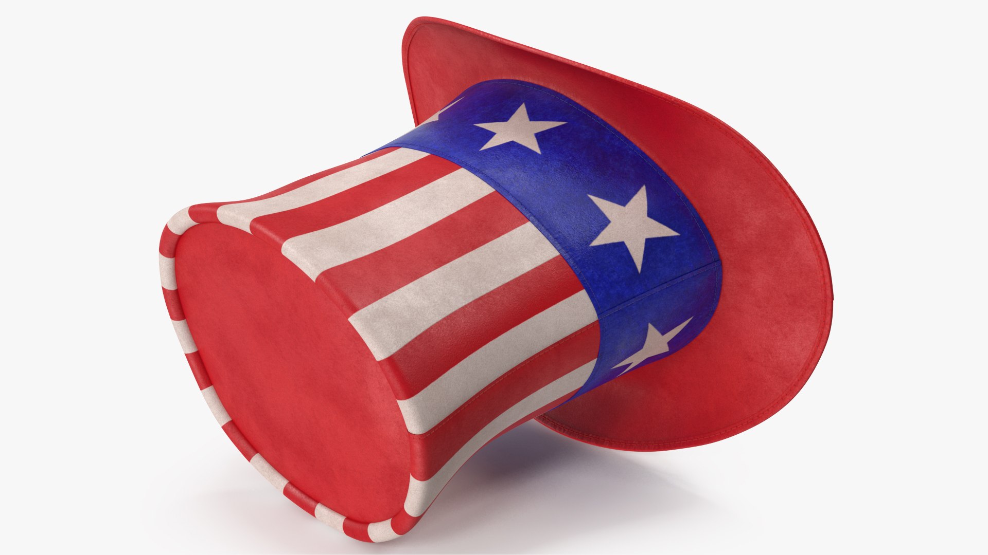 Uncle Sam Top Hat v 2 3D model - TurboSquid 1823268