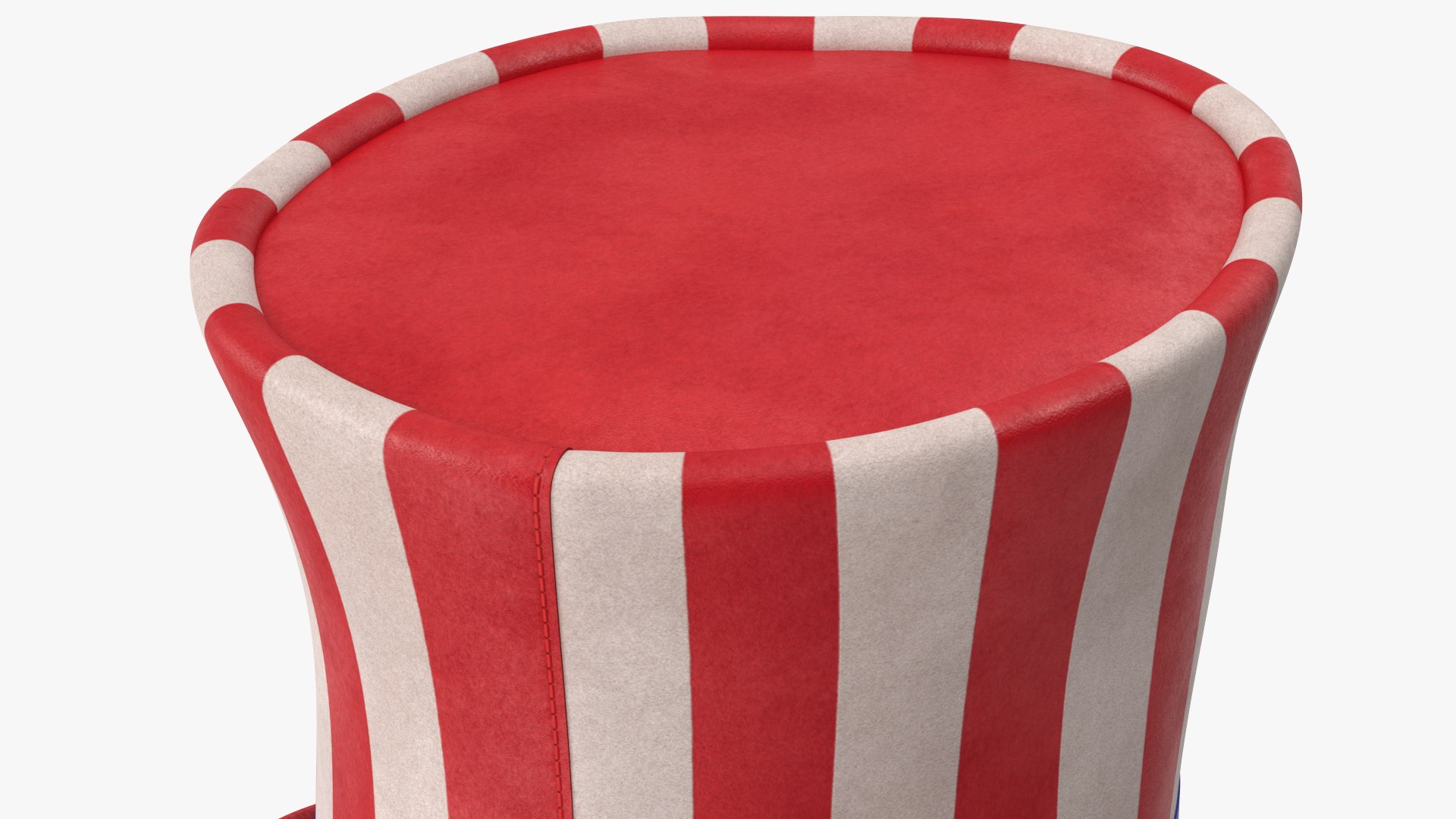 Uncle Sam Top Hat v 2 3D model - TurboSquid 1823268