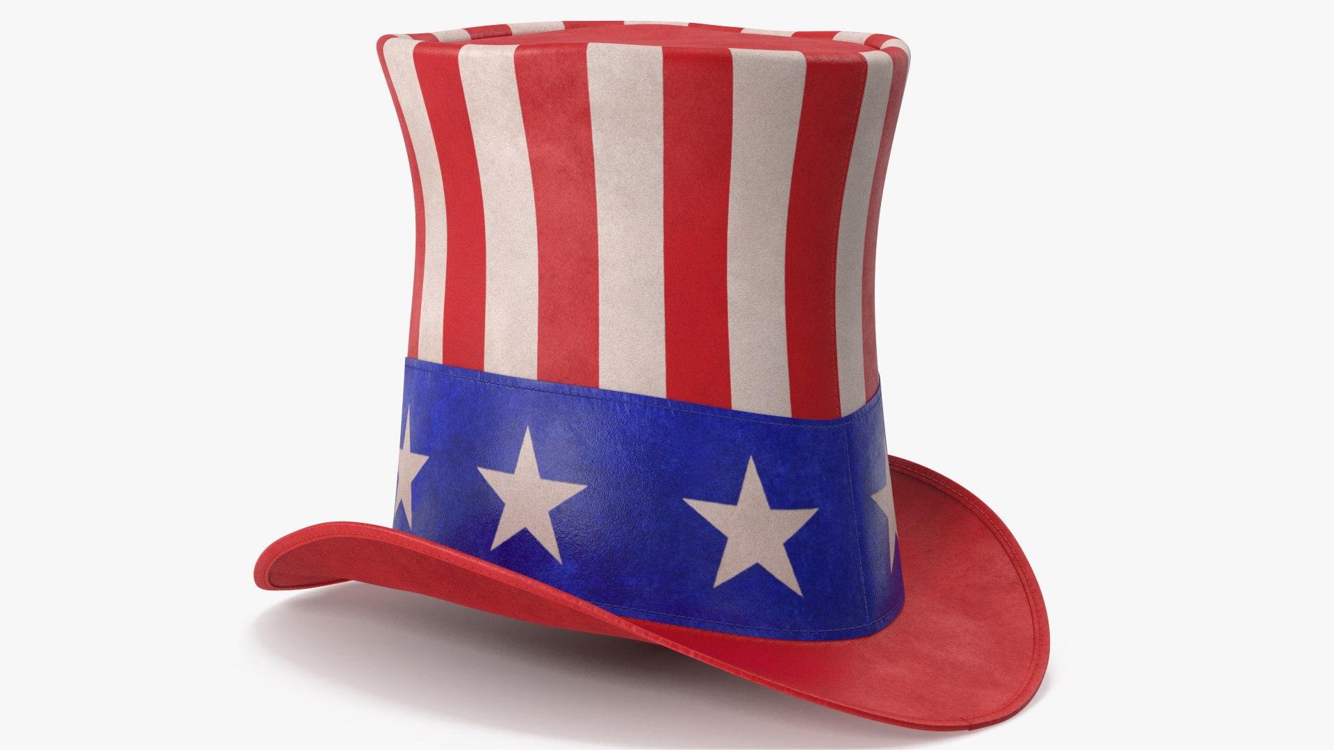 Uncle Sam Top Hat v 2 3D model - TurboSquid 1823268