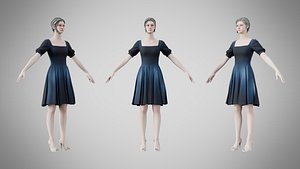 3D model Dress 26 Digital Horizon Weave v3