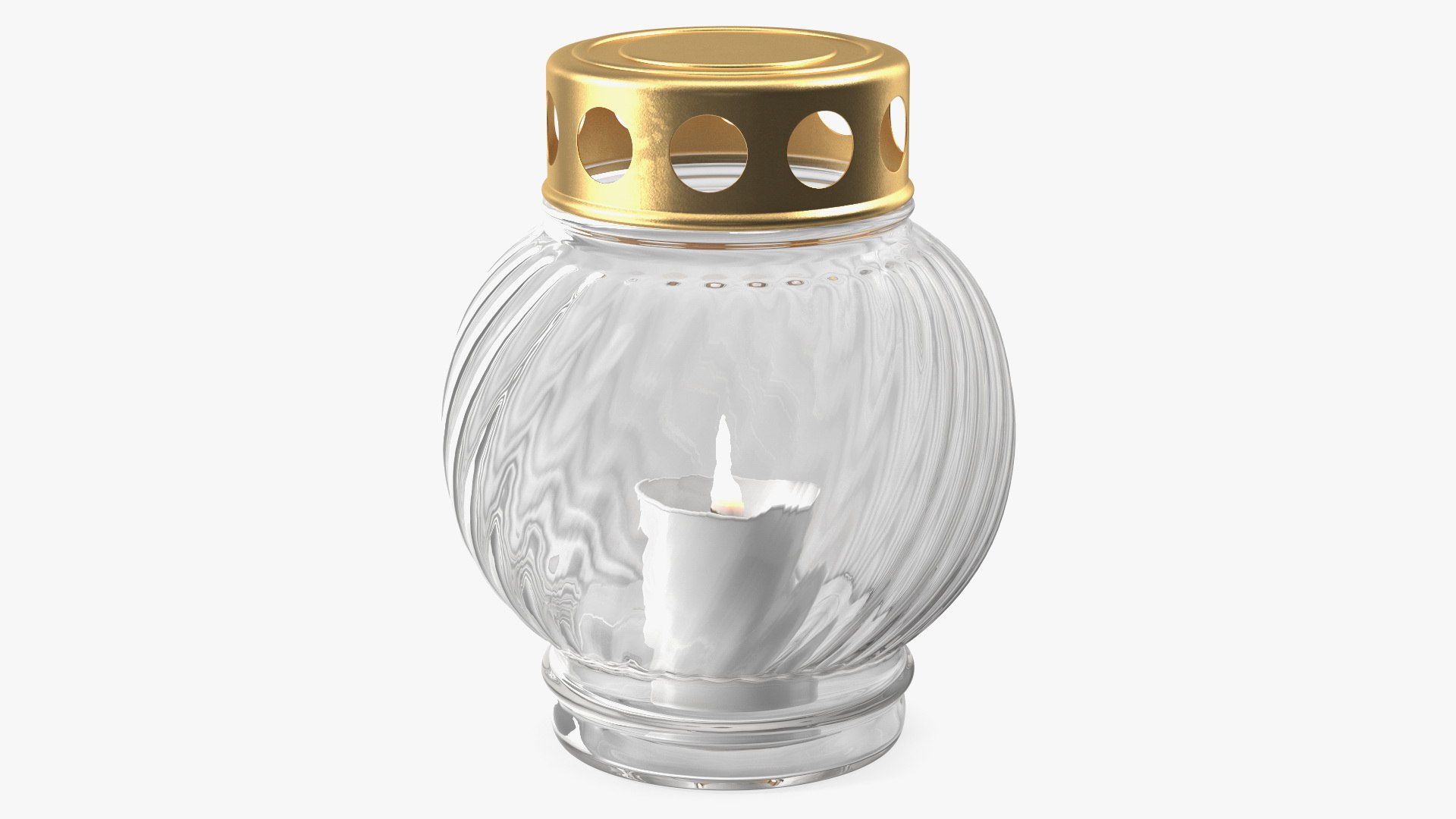 Memorial Grave Candle Lamp 3D model preview