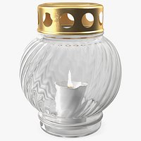 Memorial Grave Candle Lamp