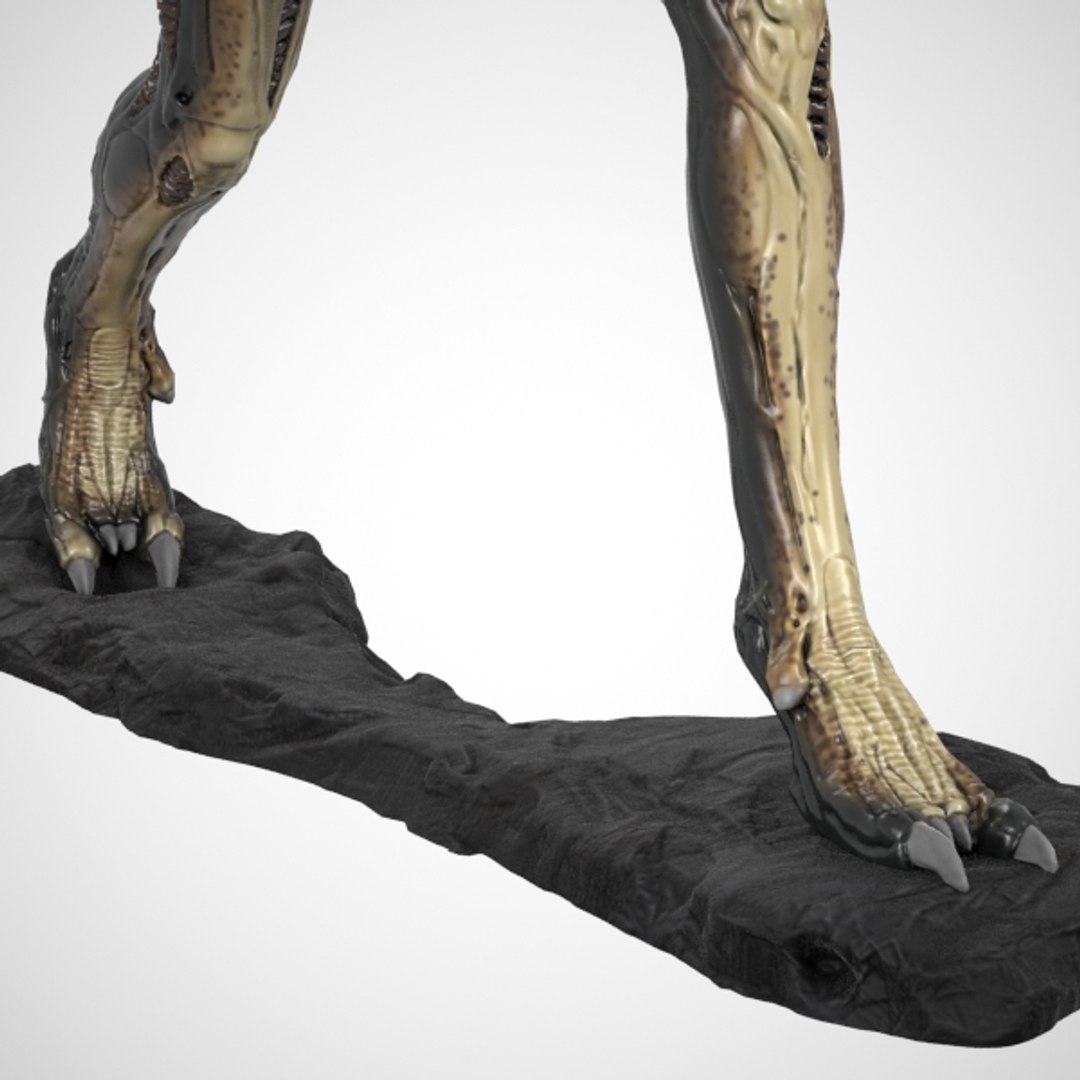 3d Predalien Maquette Sculpture Model