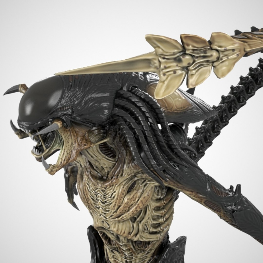 3d Predalien Maquette Sculpture Model