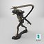 3d Predalien Maquette Sculpture Model