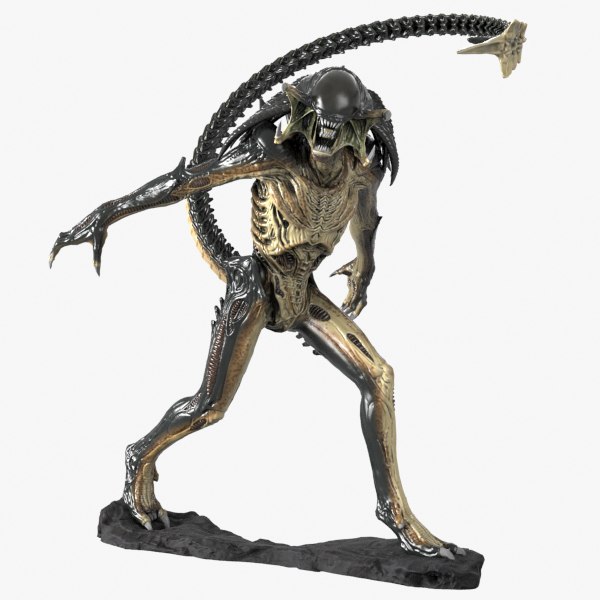 3d predalien maquette sculpture model