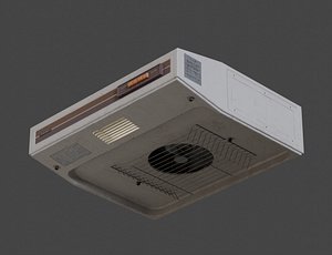 Low-Poly Japanese Retro Kitchen Hood 3D model