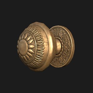 Door handle low poly