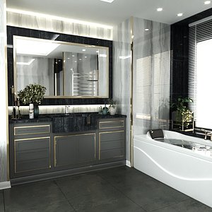 bathroom interior scene 012