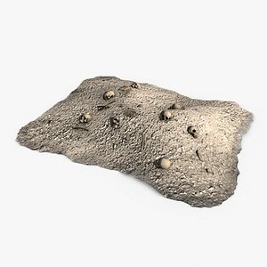 3dsmax dirt pile bones gravel