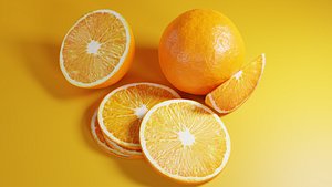 3D model Orange Hight Quality 3D Model