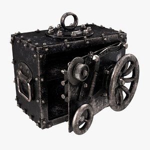 3D vintage safe s model