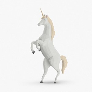 unicorn---rearing 3D model