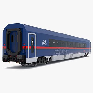 3D Ampz Rail Wagon OBB Nightjet 2 model