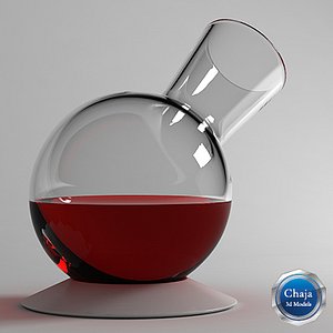 decanter wine 3d model