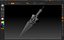 sin dagger 3d model