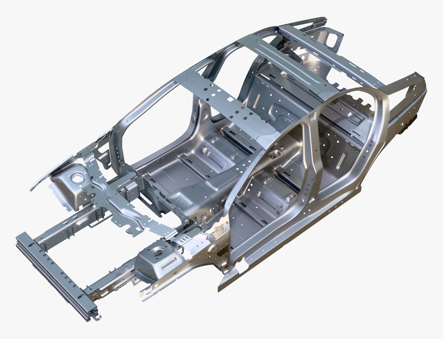Car Frame Body Liftback Sedan M1 3D Model - TurboSquid 2432725