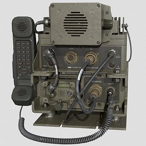 Military radiostation PRC-2082 Low-poly 3D model